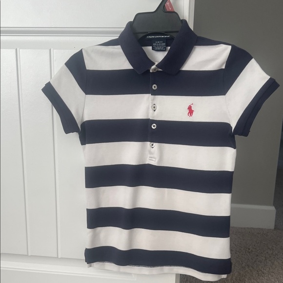 Ralph Lauren Tops - Ralph Lauren Polo in Navy and White Stripes
